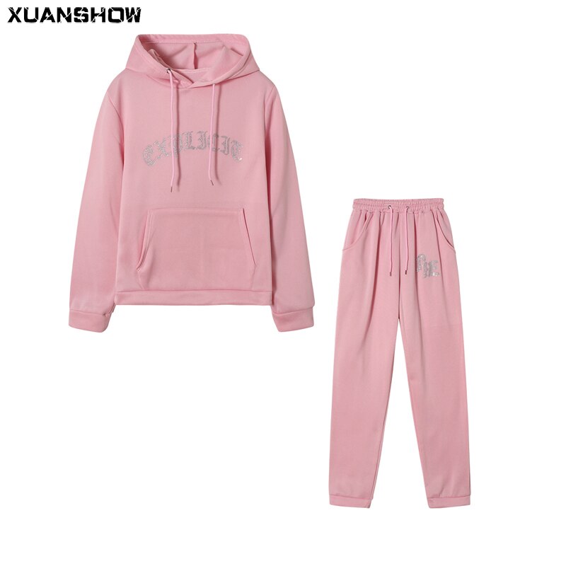 Tracksuit 2 Piece Set Women Diamonds Explicit