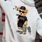 Skate Bear Anime Print Hoodies Men and Women Oversize Street wear