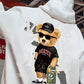 Skate Bear Anime Print Hoodies Men and Women Oversize Street wear