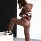 Casual Letter Women Tracksuit Fashion Fleece Long Sleeve Hoodie Long Pant Two Pieces Set 2022 Autumn Winter Ladies Sport Outfits