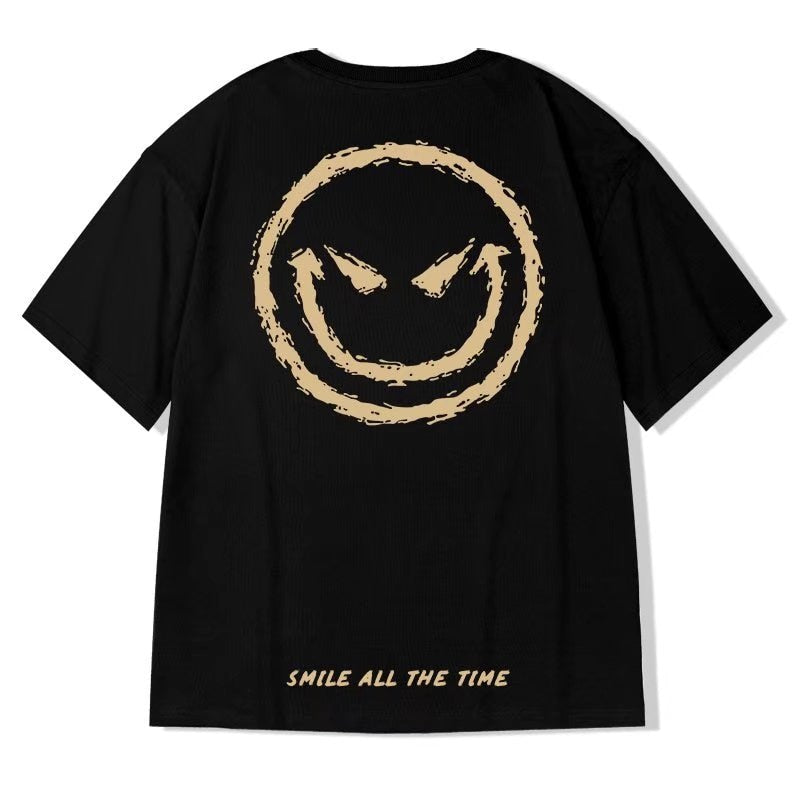 Men's Summer Smile Print Graphic T-shirts