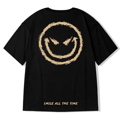 Men's Summer Smile Print Graphic T-shirts