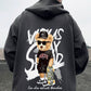 Skate Bear Anime Print Hoodies Men and Women Oversize Street wear