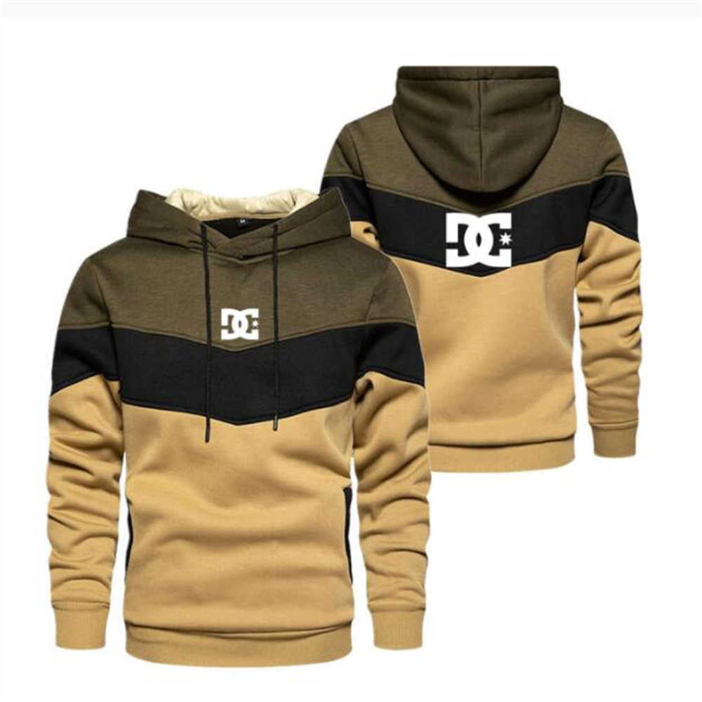 DC Letter Print 2022 Fall/Winter New Men Casual Hoodie High Quality Cotton