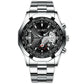 Men's Watch Relojes De Hombre Stainless Steel Quartz Luminous Classic Watches - Street Beats Clothing