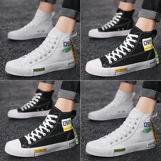 Mens College Style High Top Canvas Shoes - Street Beats Clothing