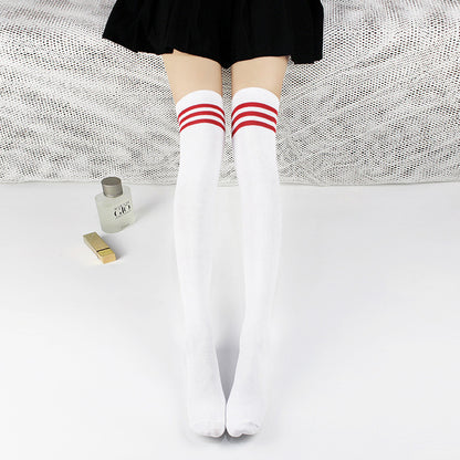 High-top thigh socks