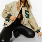 Women Hip Hop Fleece Padded Jacket