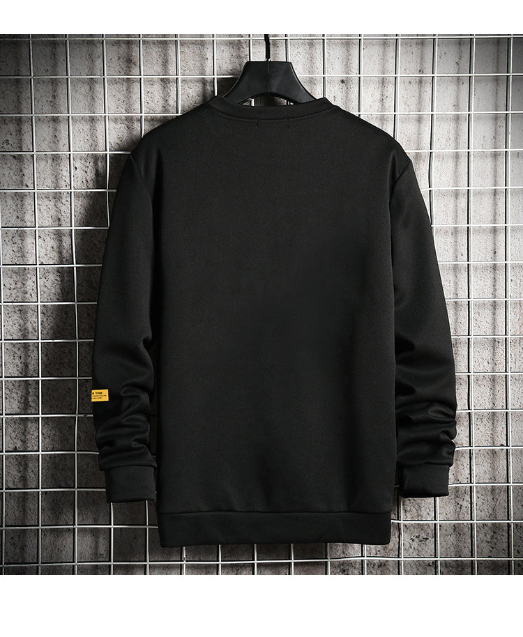 Mens Sweater All-match Bottoming Shirt Long Sleeve Printing - Street Beats Clothing