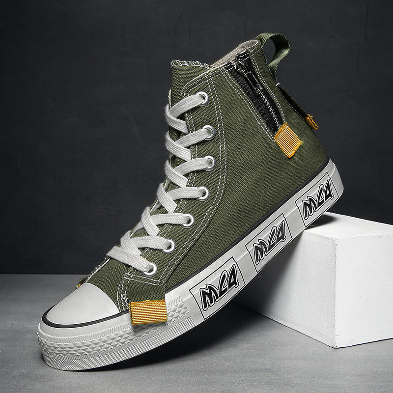 Mens College Style High Top Canvas Shoes - Street Beats Clothing