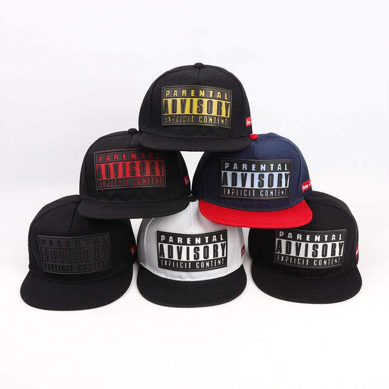 Letter Three-dimensional Printed Rubber Baseball Hat For Men And Women